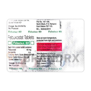 Febutaz 40 mg Sun Pharmaceuticals Industries