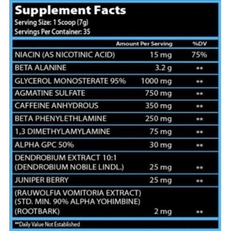 FIRSTCHOICE - SVG75 PRE WORKOUT 282 G FIRSTCHOICE SUPPLEMENTS